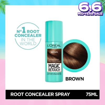 L'OREAL PARIS EXCELLENCE Magic Retouch Brown (Cover Grey Roots in 3 Seconds, No Ammonia & Peroxides) 75ml