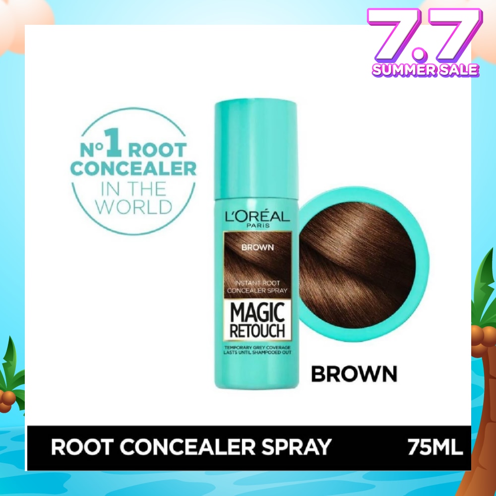 L'OREAL PARIS EXCELLENCE Magic Retouch Brown (Cover Grey Roots in 3 Seconds, No Ammonia & Peroxides) 75ml