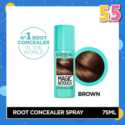 L'OREAL PARIS EXCELLENCE Magic Retouch Brown (Cover Grey Roots in 3 Seconds, No Ammonia & Peroxides) 75ml