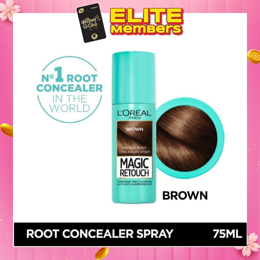 L'OREAL PARIS EXCELLENCE Magic Retouch Brown (Cover Grey Roots in 3 Seconds, No Ammonia & Peroxides) 75ml