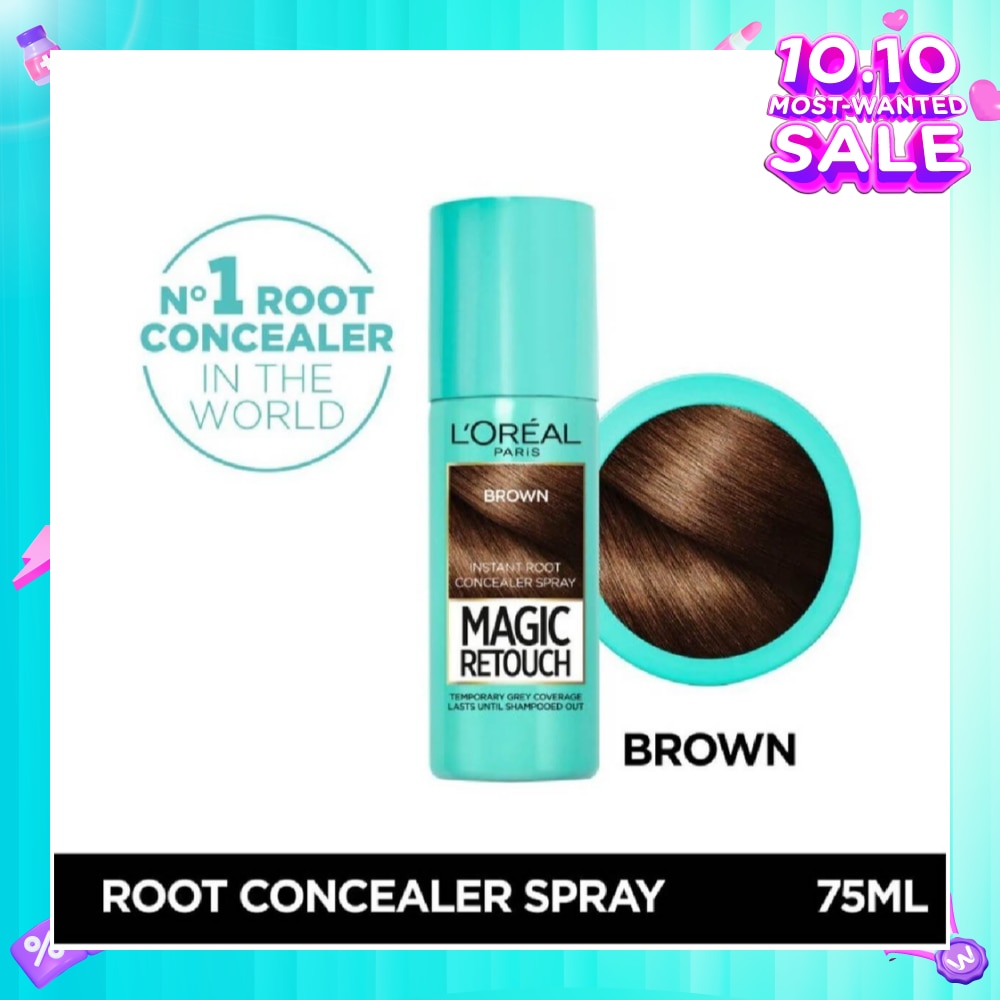 L'OREAL PARIS EXCELLENCE Magic Retouch Brown (Cover Grey Roots in 3 Seconds, No Ammonia & Peroxides) 75ml
