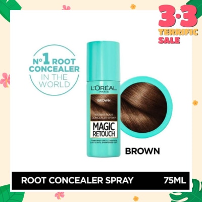 L'OREAL PARIS EXCELLENCE Magic Retouch Brown (Cover Grey Roots in 3 Seconds, No Ammonia & Peroxides) 75ml