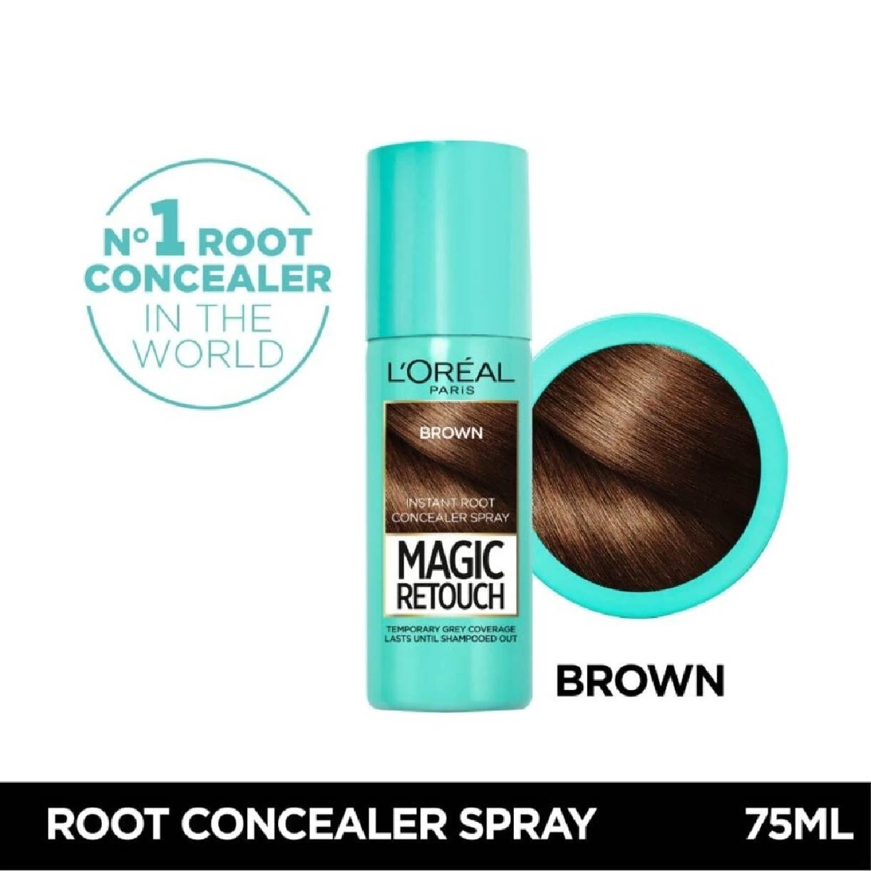 L'OREAL PARIS EXCELLENCE Magic Retouch Brown (Cover Grey Roots in 3 Seconds, No Ammonia & Peroxides) 75ml