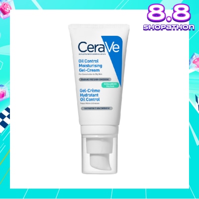 CERAVE Oil Control Moisturising Gel-Cream (Fragrance Free & Non-Comedogenic, For Combination To Oily Skin) 52ml