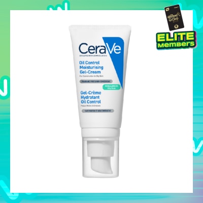 CERAVE Oil Control Moisturising Gel-Cream (Fragrance Free & Non-Comedogenic, For Combination To Oily Skin) 52ml