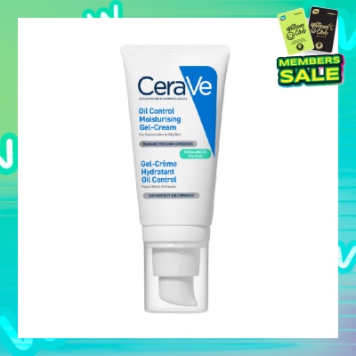 CERAVE Oil Control Moisturising Gel-Cream (Fragrance Free & Non-Comedogenic, For Combination To Oily Skin) 52ml