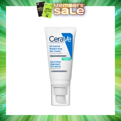 CERAVE - Oil Control Moisturising Gel-Cream (Fragrance Free & Non-Comedogenic, For Combination To Oily Skin) 52ml