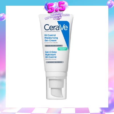 CERAVE - Oil Control Moisturising Gel-Cream (Fragrance Free & Non-Comedogenic, For Combination To Oily Skin) 52ml