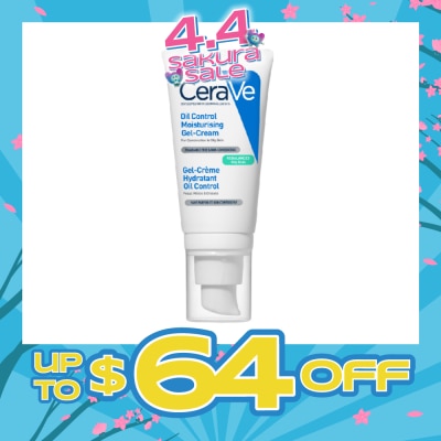 CERAVE - Oil Control Moisturising Gel-Cream (Fragrance Free & Non-Comedogenic, For Combination To Oily Skin) 52ml