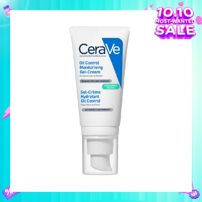 CERAVE Oil Control Moisturising Gel-Cream (Fragrance Free & Non-Comedogenic, For Combination To Oily Skin) 52ml