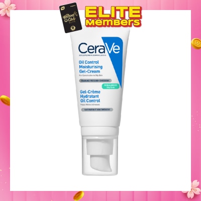 CERAVE Oil Control Moisturising Gel-Cream (Fragrance Free & Non-Comedogenic, For Combination To Oily Skin) 52ml