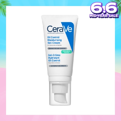 CERAVE Oil Control Moisturising Gel-Cream (Fragrance Free & Non-Comedogenic, For Combination To Oily Skin) 52ml