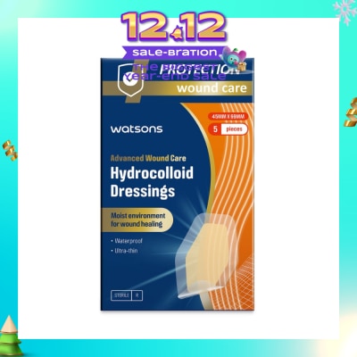WATSONS Hydrocolloid Dressings 45mm x 69mm 5s