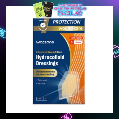 WATSONS Hydrocolloid Dressings 45mm x 69mm 5s