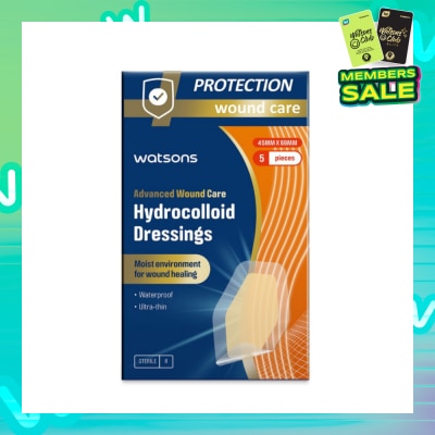 WATSONS Hydrocolloid Dressings 45mm x 69mm 5s