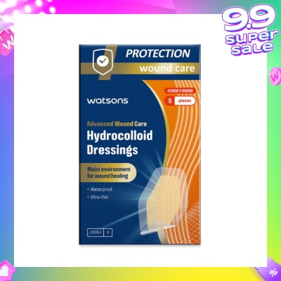 WATSONS Hydrocolloid Dressings 45mm x 69mm 5s