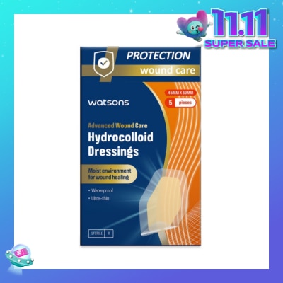 WATSONS Hydrocolloid Dressings 45mm x 69mm 5s