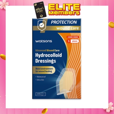WATSONS Hydrocolloid Dressings 45mm x 69mm 5s