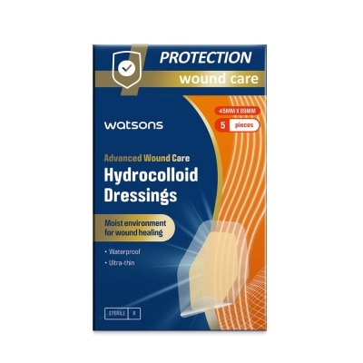 WATSONS Hydrocolloid Dressings 45mm x 69mm 5s
