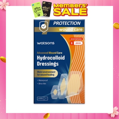 WATSONS Hydrocolloid Dressings Assorted Size 6s