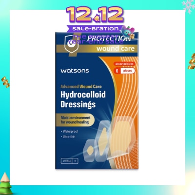 WATSONS Hydrocolloid Dressings Assorted Size 6s