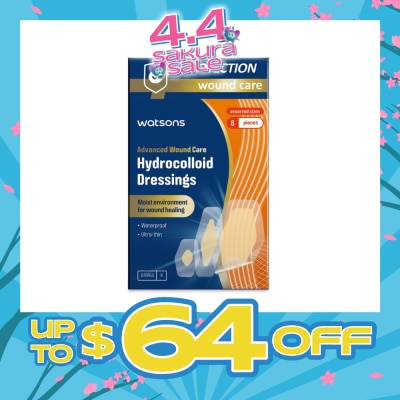WATSONS - Hydrocolloid Dressings Assorted Size 6s