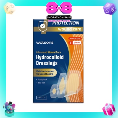 WATSONS - Hydrocolloid Dressings Assorted Size 6s