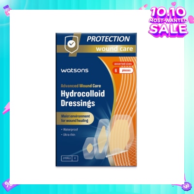WATSONS Hydrocolloid Dressings Assorted Size 6s
