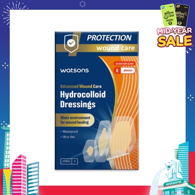WATSONS Hydrocolloid Dressings Assorted Size 6s