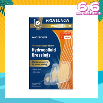 WATSONS Hydrocolloid Dressings Assorted Size 6s