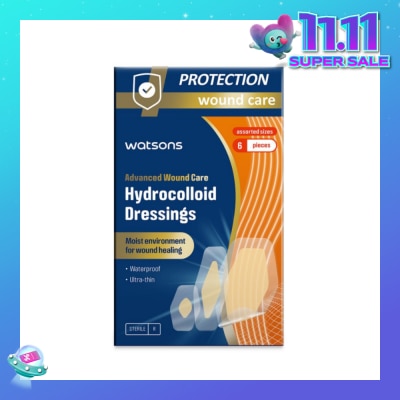 WATSONS Hydrocolloid Dressings Assorted Size 6s