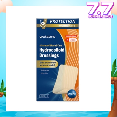 WATSONS Hydrocolloid Dressings 100m x 60mm 2s