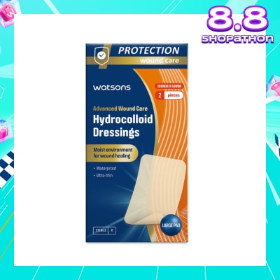 WATSONS Hydrocolloid Dressings 100m x 60mm 2s