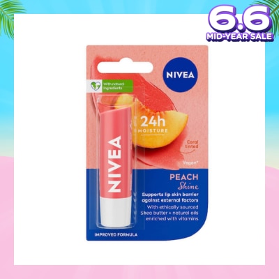 NIVEA LIPS FRUITY PEACH 4.8G