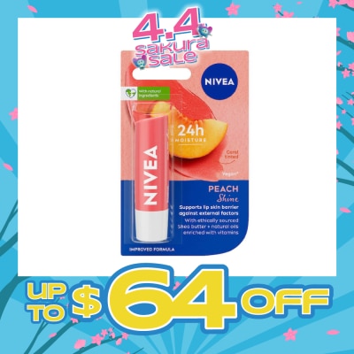 NIVEA - LIPS FRUITY PEACH 4.8G