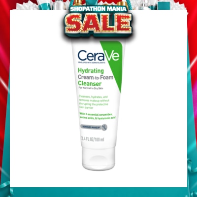 CERAVE - Hydrating Cream to Foam Cleanser 100ml