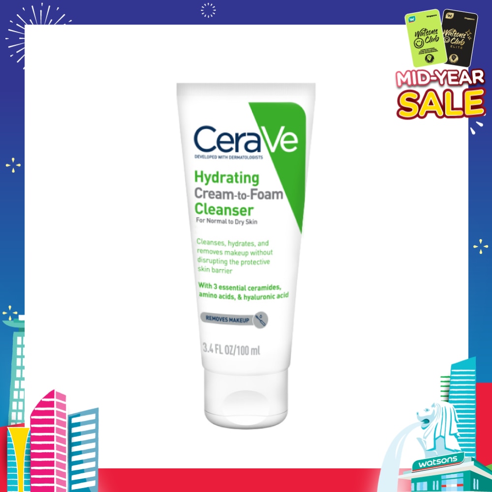 Hydrating Cream To Foam Cleanser (For Normal To Dry Skin) 100ml