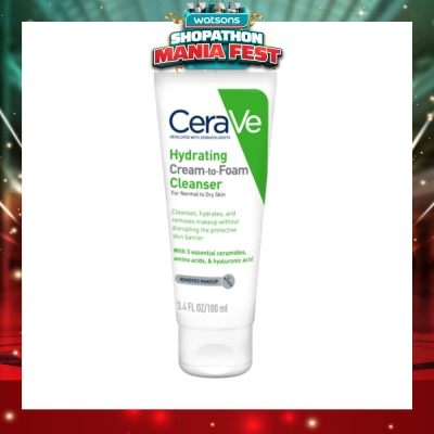 CERAVE - Hydrating Cream to Foam Cleanser 100ml