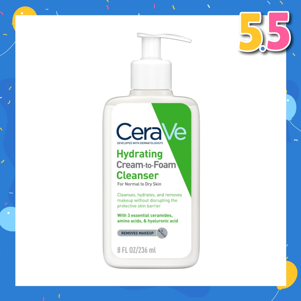 Hydrating Cream To Foam Cleanser (For Normal To Dry Skin) 236ml