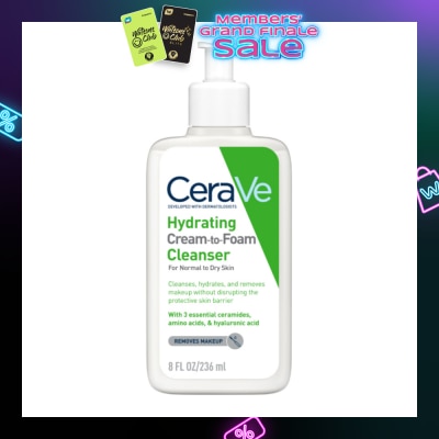 CERAVE Hydrating Cream To Foam Cleanser (For Normal To Dry Skin) 236ml