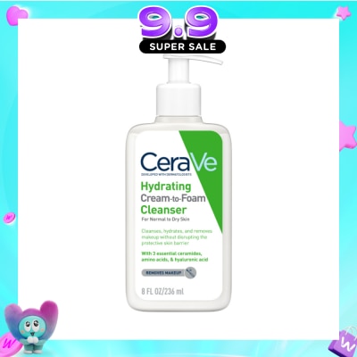 CERAVE - Hydrating Cream to Foam Cleanser 236ml image