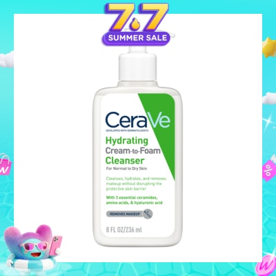 CERAVE - Hydrating Cream to Foam Cleanser 236ml