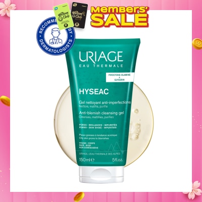 URIAGE Hyseac Anti-Blemish Cleansing Gel (For Oily Skin Prone To Blemishes) 150ml