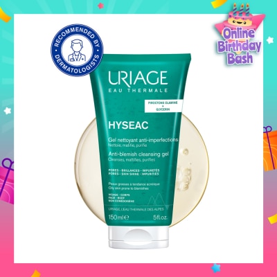 URIAGE Hyseac Anti-Blemish Cleansing Gel (For Oily Skin Prone To Blemishes) 150ml