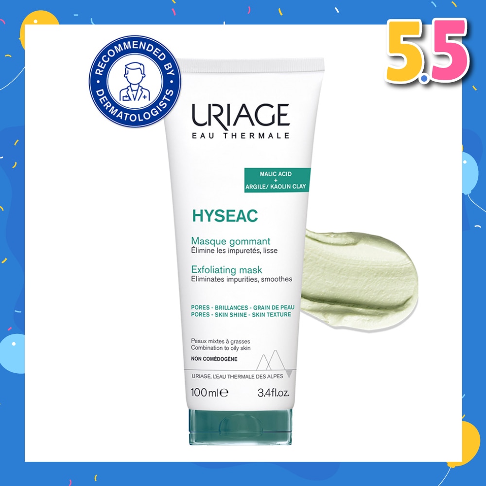 Hyseac Exfoliating Mask With Malic Acid + Argile/Kaolin Clay (For Combination To Oily Skin) 100ml