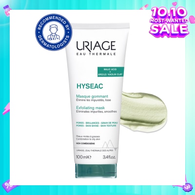 URIAGE Hyseac Exfoliating Mask With Malic Acid + Argile/Kaolin Clay (For Combination To Oily Skin) 100ml