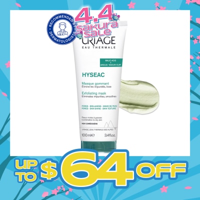URIAGE - Hyseac Exfoliating Mask With Malic Acid + Argile/Kaolin Clay (For Combination To Oily Skin) 100ml