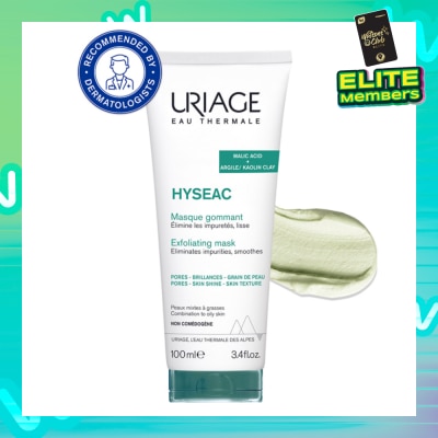 URIAGE Hyseac Exfoliating Mask With Malic Acid + Argile/Kaolin Clay (For Combination To Oily Skin) 100ml