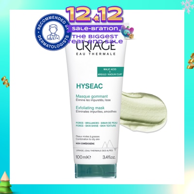 URIAGE Hyseac Exfoliating Mask With Malic Acid + Argile/Kaolin Clay (For Combination To Oily Skin) 100ml