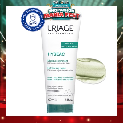 URIAGE - Hyseac Exfoliating Mask With Malic Acid + Argile/Kaolin Clay (For Combination To Oily Skin) 100ml
